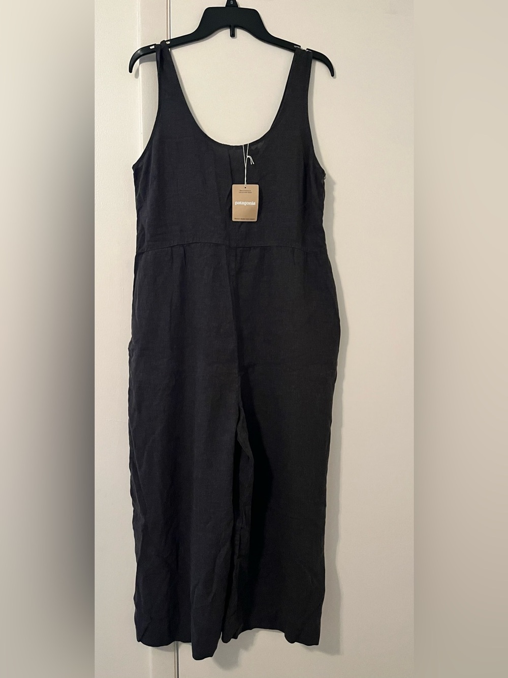 Patagonia Jumpsuit Womens Size XSDark Grey Garden Island Cropped Wide Leg NWT
